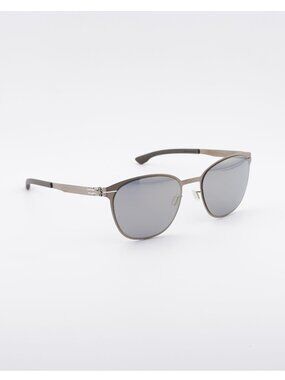Ic! Berlin ANDREA R. M1444 030 Sunglasses Bronze Round Frame, Mirror Lenses